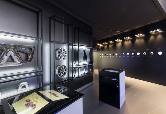 Interieur standenbouw Autosalon 2017 Brussel Mazda 7