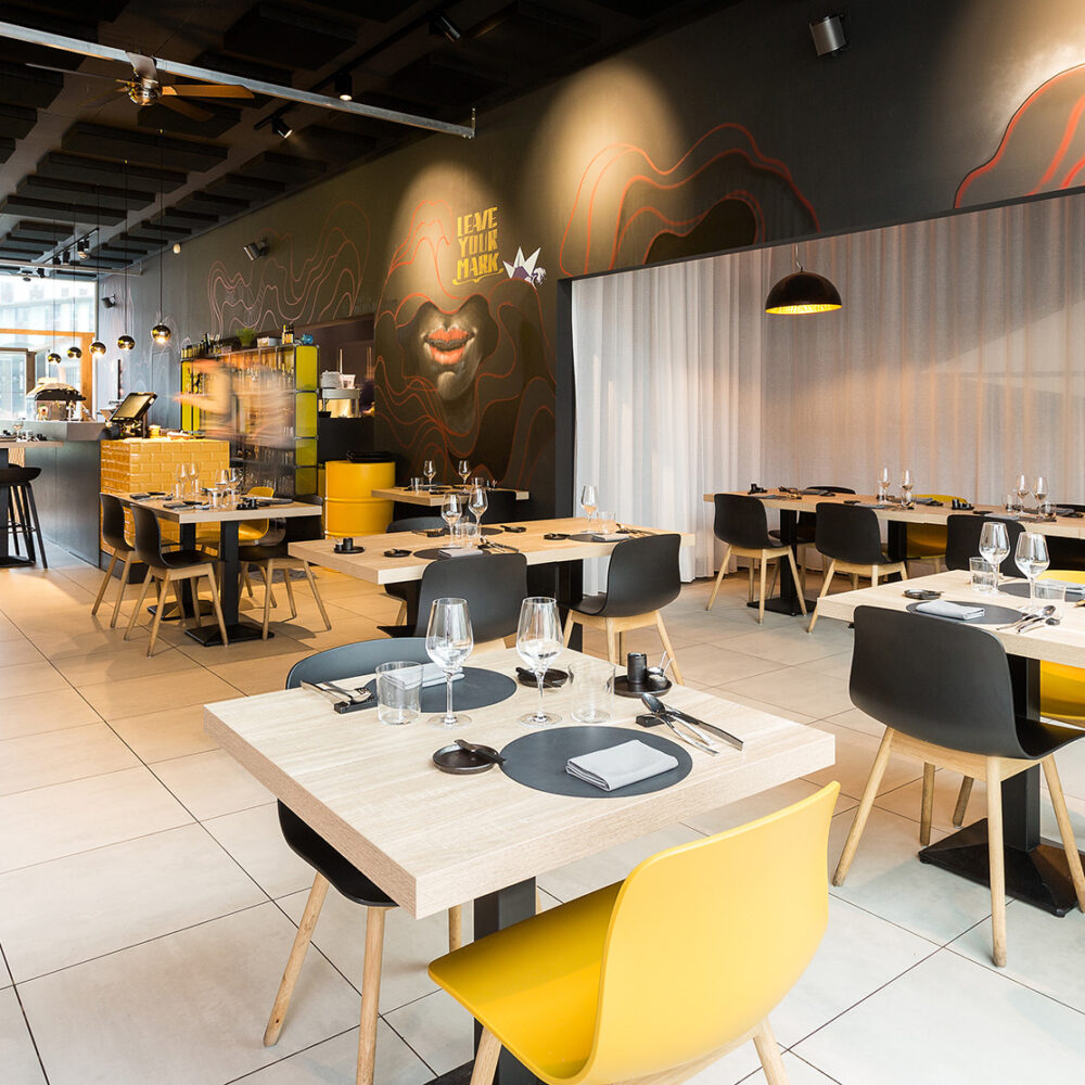 Horeca-inrichting ZAPPAZ, Leuven - Ontwerp Restaurant - Froyen & Zeitler