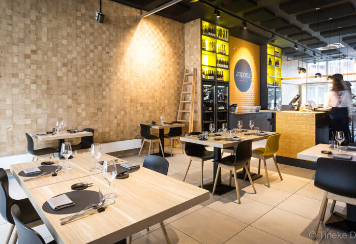 Horeca-inrichting ZAPPAZ, Leuven - Ontwerp Restaurant - Froyen & Zeitler