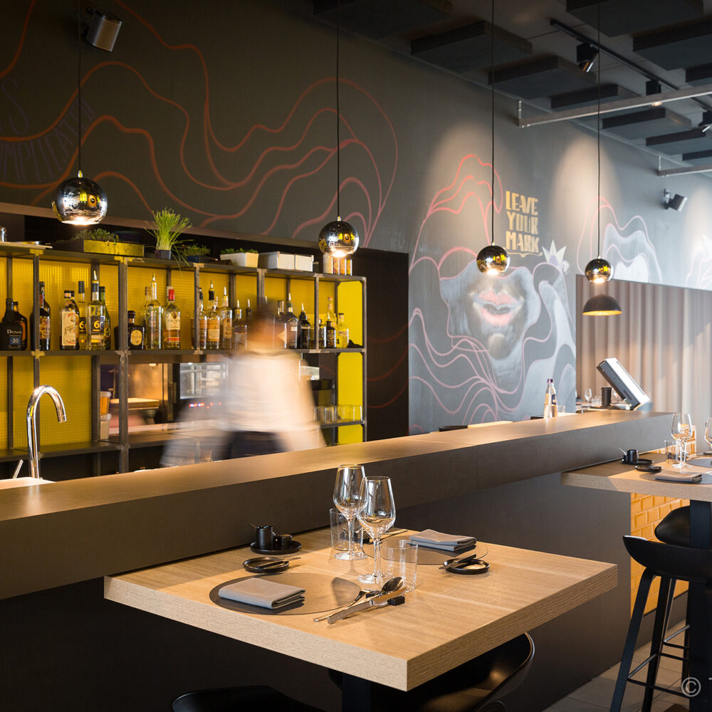Horeca-inrichting ZAPPAZ, Leuven - Ontwerp Restaurant - Froyen & Zeitler