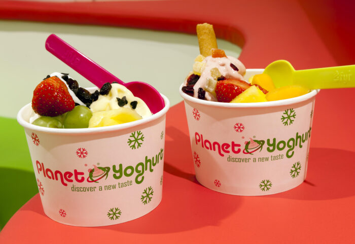 Interieur horecazaak Planet Yoghurt - Winkelinrichting Gent - Froyen & Zeitler