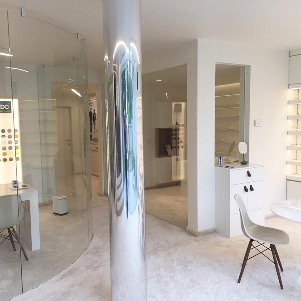 Winkelinrichting Optiek Leuven - Interieur Brillenzaak Verhulst