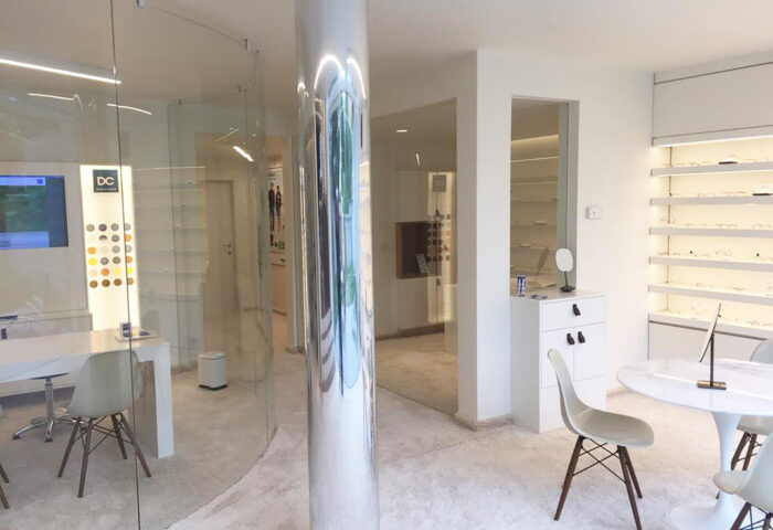 Winkelinrichting Optiek Leuven - Interieur Brillenzaak Verhulst