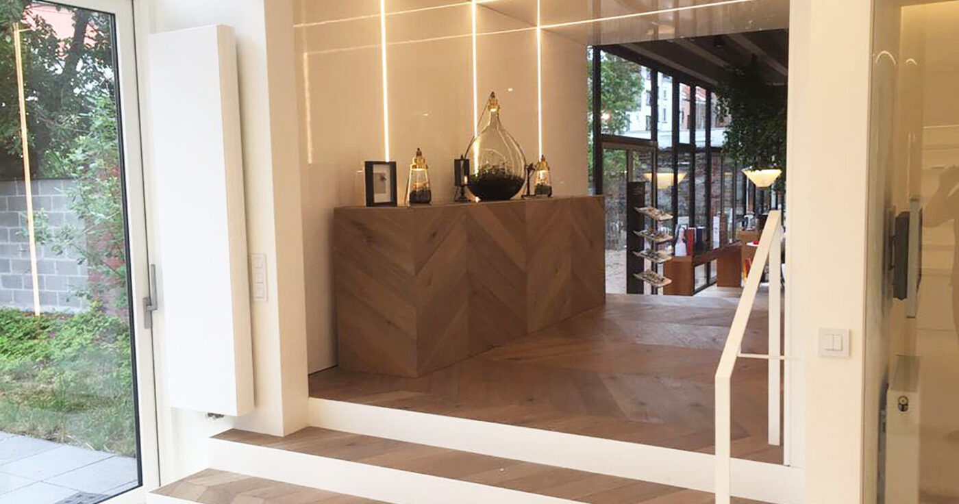 Winkelinrichting Optiek Leuven - Interieur Brillenzaak Verhulst