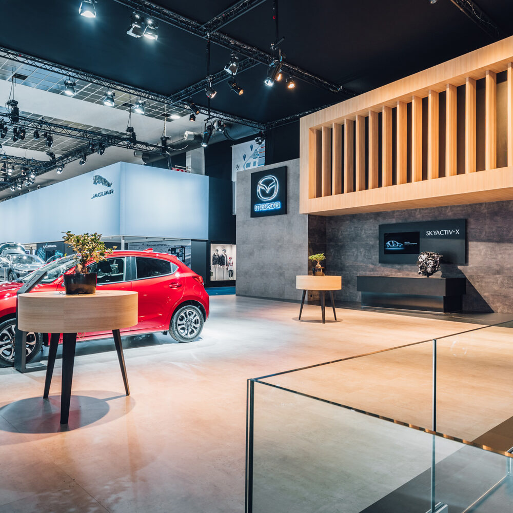 Ontwerp Beursstand Autosalon Brussel - Mazda - Interieurontwerp