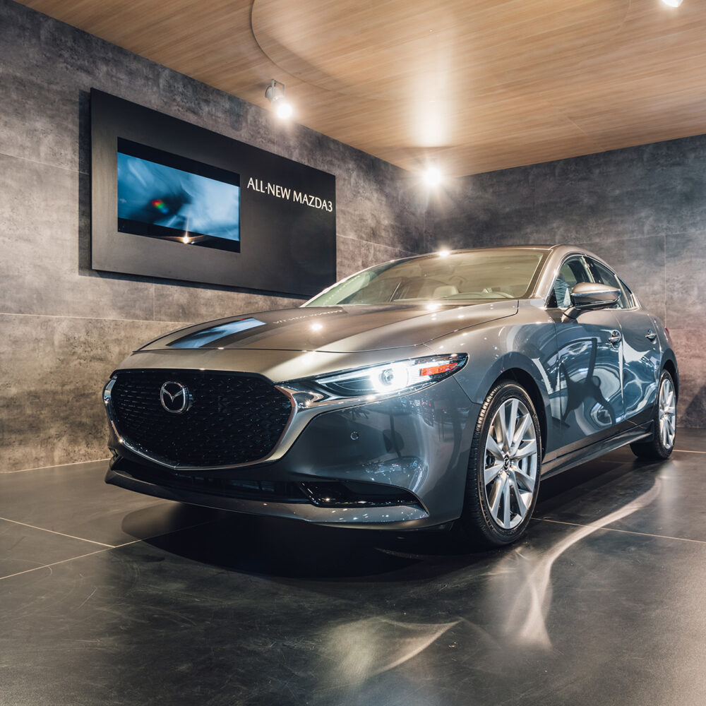 Ontwerp Beursstand Autosalon Brussel - Mazda - Interieurontwerp