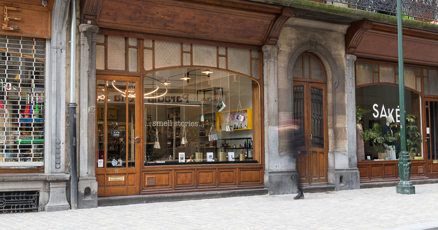Winkelinrichting Brussel - Winkelinterieur - Inrichting parfumerie winkel Smell Stories