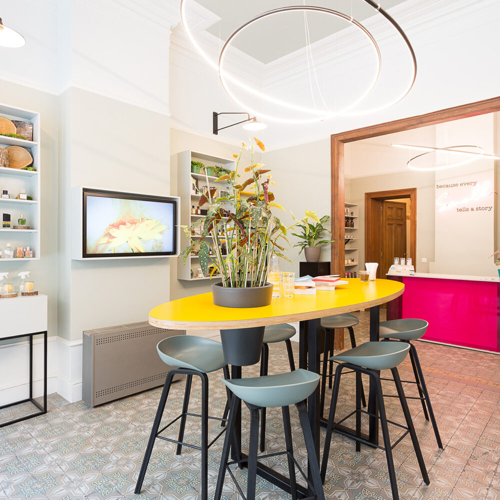 Winkelinrichting Brussel - Winkelinterieur - Inrichting parfumerie winkel Smell Stories