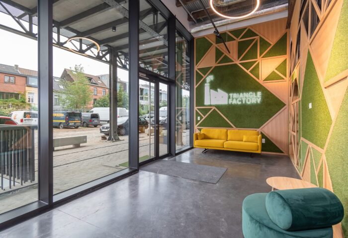 Kantoorinrichting Interieurarchitectuur Triangle Factory Gent