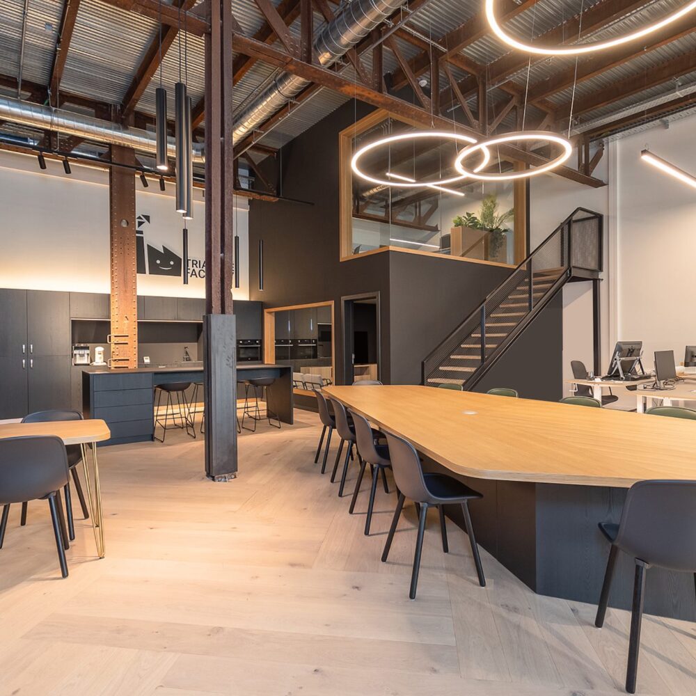 Kantoorinrichting Interieurarchitectuur Triangle Factory Gent