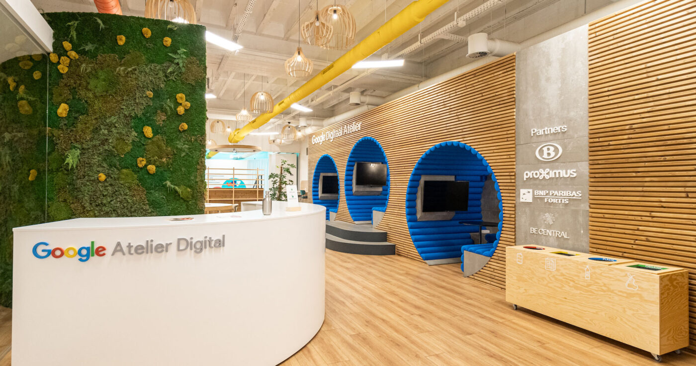 kantoorinrichting Brussel - Inrichting kantoorruimte - interieurarchitect - Google Digital Atelier Belgium